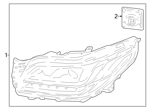 2022 Lincoln Navigator Headlamps Diagram 1