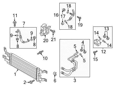 2020 Ford Police Responder Hybrid Trans Oil Cooler Diagram