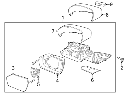 2021 Ford Explorer Mirrors Diagram 2