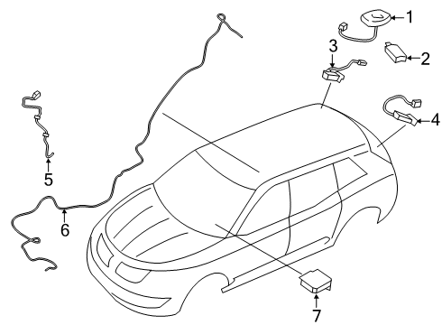 2020 Lincoln Nautilus Navigation System Diagram 1