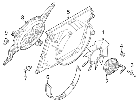 2024 Ford F-250 Super Duty Cooling Fan Diagram 3