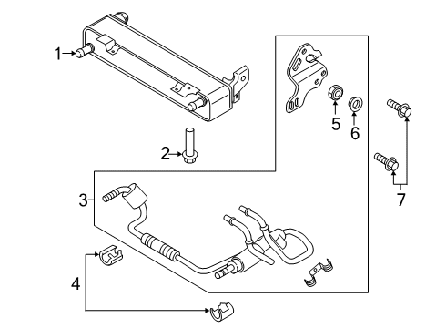 2020 Lincoln Aviator Trans Oil Cooler Diagram 1