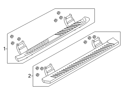 2020 Ford F-150 Running Board Diagram 2