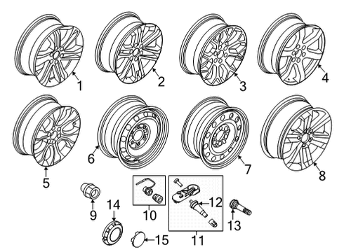 2022 Ford F-150 Wheels Diagram 3