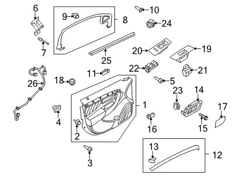 2019 Ford Police Interceptor Sedan Rear Door Diagram 1