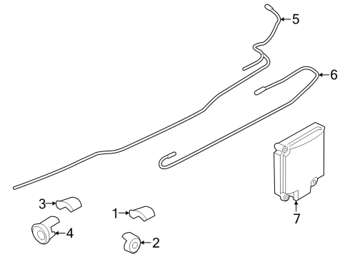 2023 Ford E-Transit WIRE - PARKING DISTANCE AID SE Diagram for LK4Z-15K868-Y