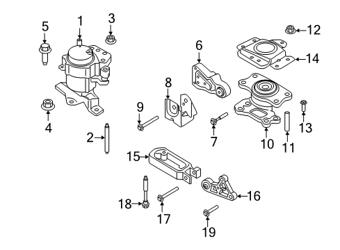 2020 Lincoln MKZ Engine & Trans Mounting Diagram 3