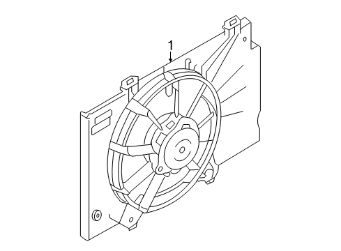 2021 Ford EcoSport Cooling System, Radiator, Water Pump, Cooling Fan Diagram 1