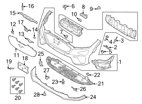 2022 Ford Mustang Mach-E EMBLEM Diagram for LK9Z-8A224-C