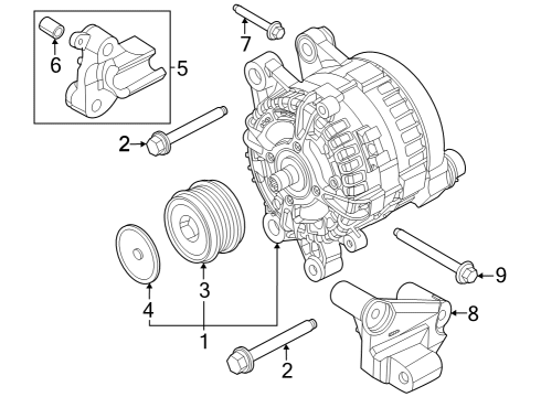 2024 Ford Mustang Alternator Diagram 1