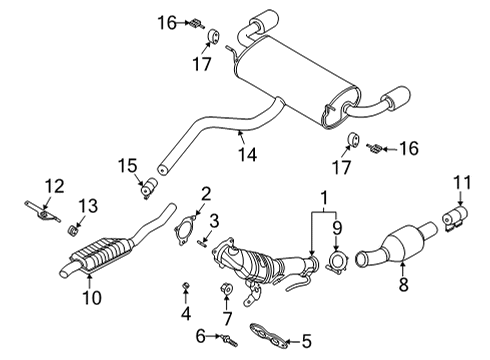 2020 Lincoln Corsair Exhaust Components Diagram 3