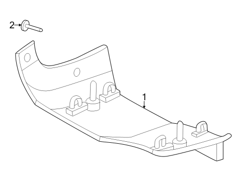 2024 Ford F-350 Super Duty Exterior Trim - Fender Diagram 1