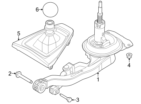 2024 Ford Mustang KNOB - GEAR CHANGE LEVER Diagram for PR3Z-7213-AB