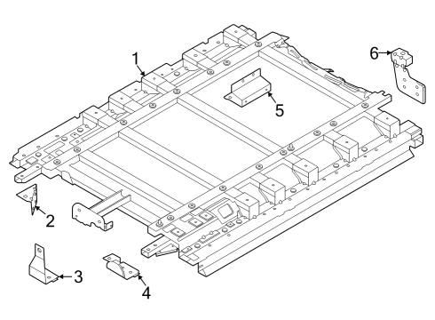 2023 Ford E-Transit BRACKET - PARTITION PANEL - LO Diagram for NK4Z-61286E70-A