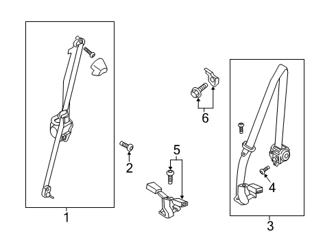 2023 Ford Ranger Seat Belt Diagram 3