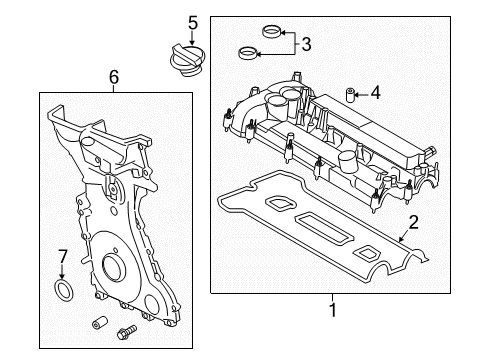 2020 Lincoln MKZ Valve & Timing Covers Diagram 2