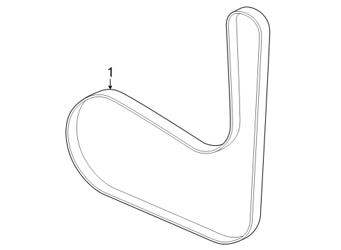 2023 Ford Escape Belts & Pulleys Diagram 2