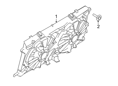 2021 Ford F-150 Cooling System, Radiator, Water Pump, Cooling Fan Diagram 7