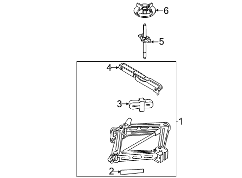 2020 Ford Escape RETAINER - LIFTING JACK Diagram for LJ6Z-17091-A