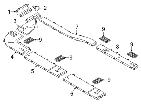 2023 Ford Transit Ducts & Louver Diagram 3