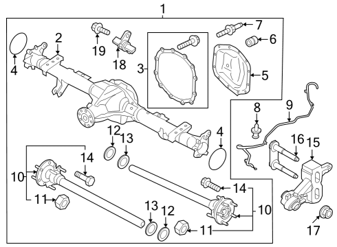 2022 Ford Bronco GASKET Diagram for PC3Z-4036-AA