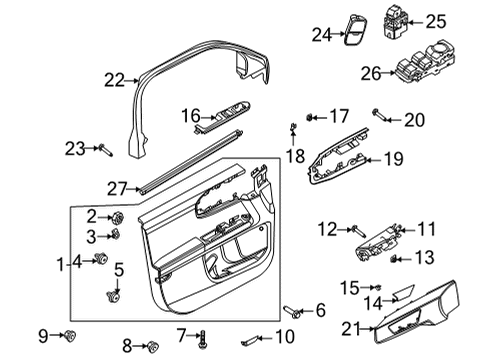 2021 Ford Bronco Sport COVER Diagram for LJ6Z-78237W24-AA