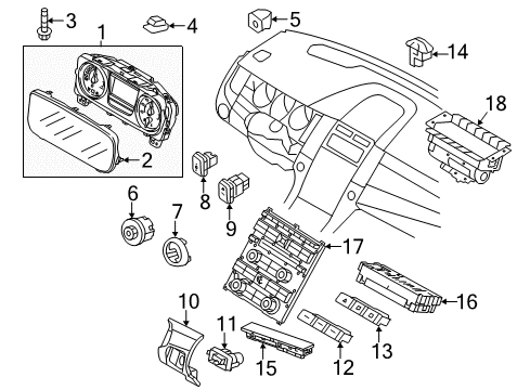 2019 Ford Police Interceptor Sedan Driver Information Center Diagram