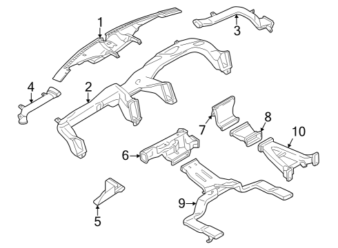 2023 Ford F-150 Lightning Ducts Diagram 2