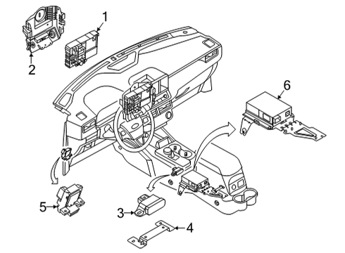 2022 Ford Maverick KIT - ALARM/KEYLESS LOCK SYSTE Diagram for MU5Z-15604-L