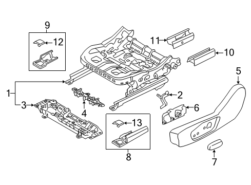 2020 Ford Police Responder Hybrid Tracks & Components Diagram 4