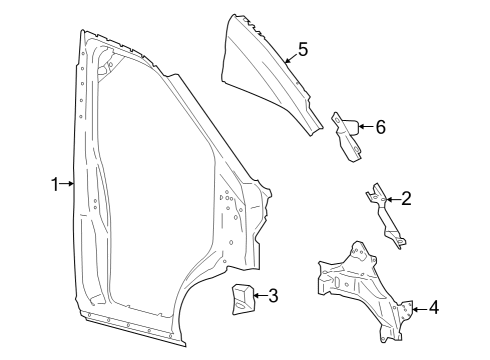 2023 Ford E-Transit Aperture Panel Diagram 2