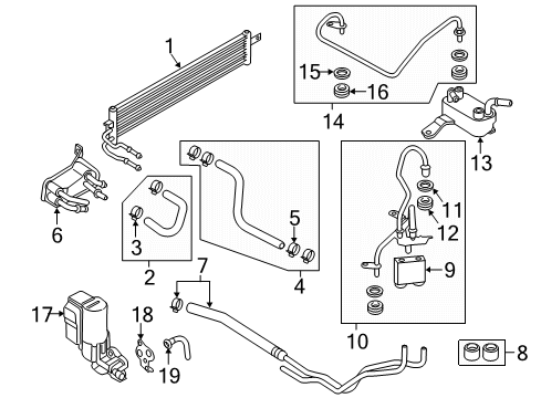 2021 Ford EcoSport Trans Oil Cooler Diagram 1