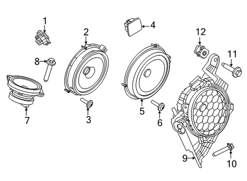 2023 Ford Mustang Mach-E Sound System Diagram 1