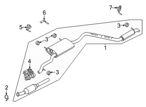 2022 Ford Maverick Exhaust Components Diagram 2