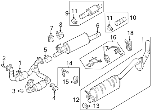 2023 Ford F-250 Super Duty BRACKET Diagram for LC3Z-5260-A