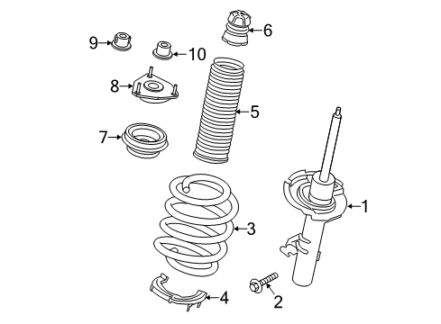 2022 Ford Transit Struts & Components - Front Diagram 2