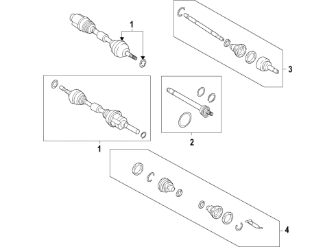 2022 Ford Bronco Sport SHAFT Diagram for LX6Z-3A329-Q