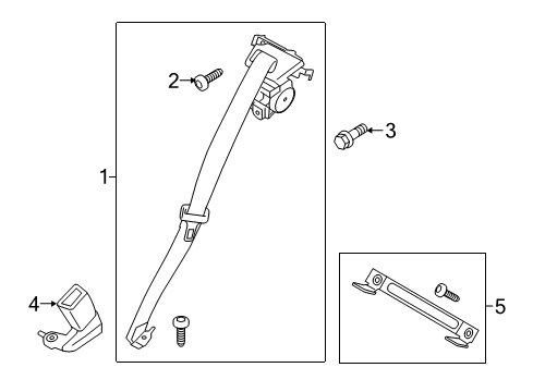 2023 Ford Mustang Seat Belt Diagram 4