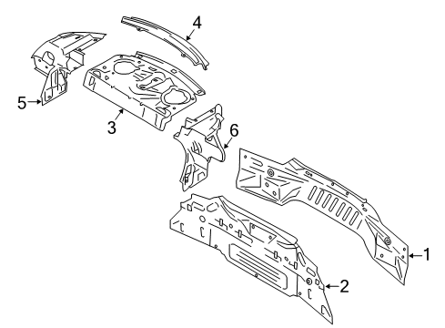 2020 Ford Mustang Rear Body Diagram 2