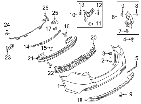 2020 Ford Fusion Parking Aid Diagram 2