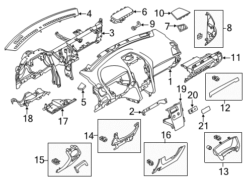 2019 Ford Police Interceptor Utility Instrument Panel Diagram