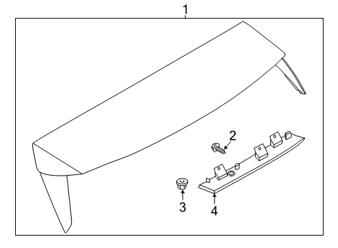 2021 Ford Police Interceptor Utility Rear Spoiler Diagram