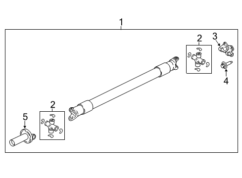 2024 Ford Expedition Drive Shaft - Rear Diagram 1