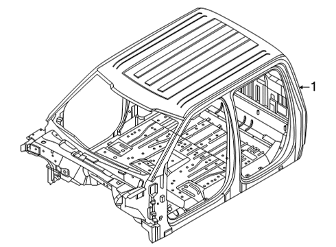 2023 Ford F-150 Cab Assembly Diagram 1