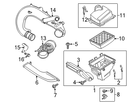 2020 Ford Fusion Filters Diagram 1