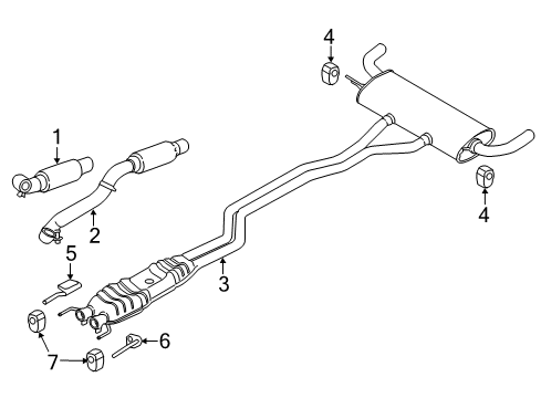 2020 Ford Edge Exhaust Components Diagram 2