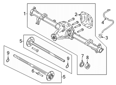 2022 Ford F-150 Rear Axle Diagram 1