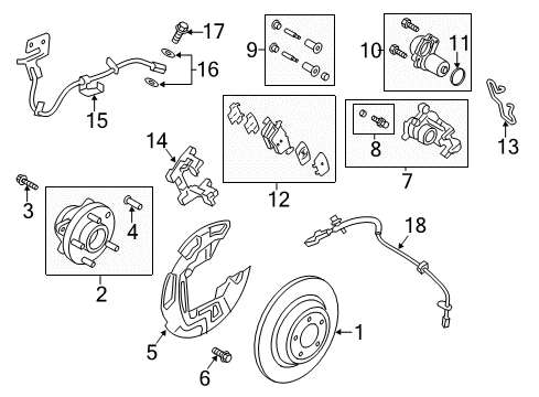 2020 Lincoln MKZ Rear Brakes Diagram 2