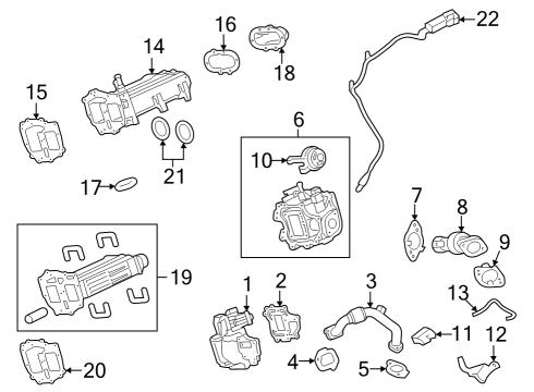 2024 Ford F-250 Super Duty Emission Components Diagram 1