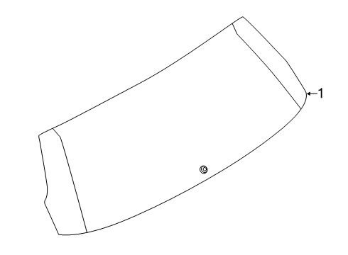 2022 Ford Police Interceptor Utility Back Glass Diagram